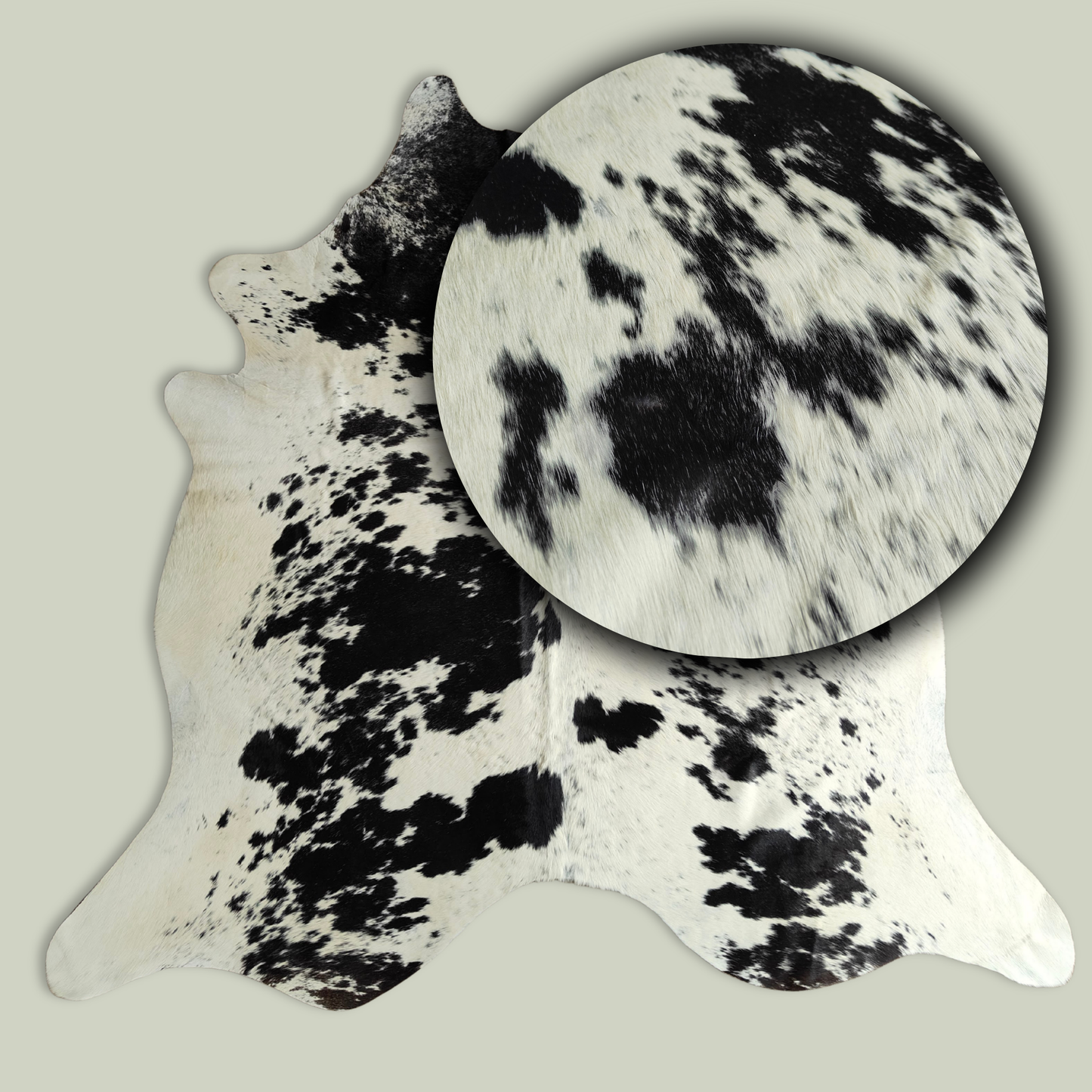 Black & White Speckled AAS Grade Cowhide