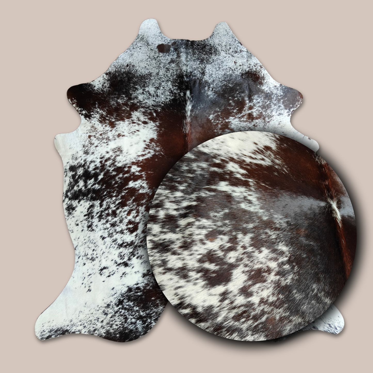 Speckled Tri-Colour TRI Grade Cowhide