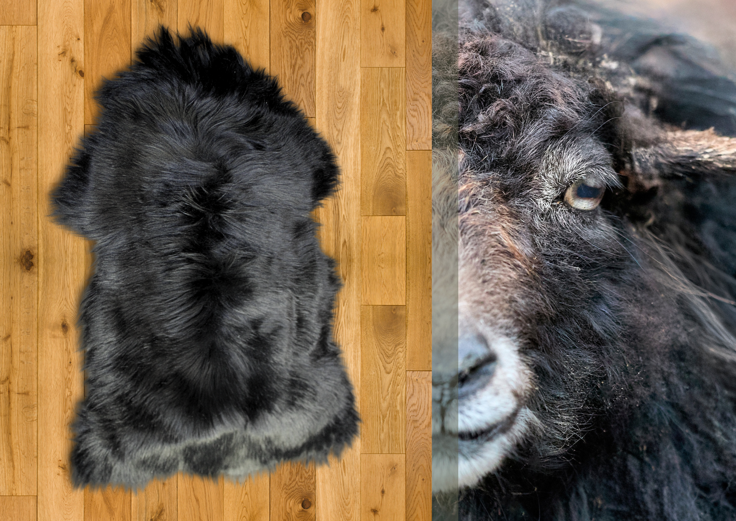 Black Himalayan Sheepskin