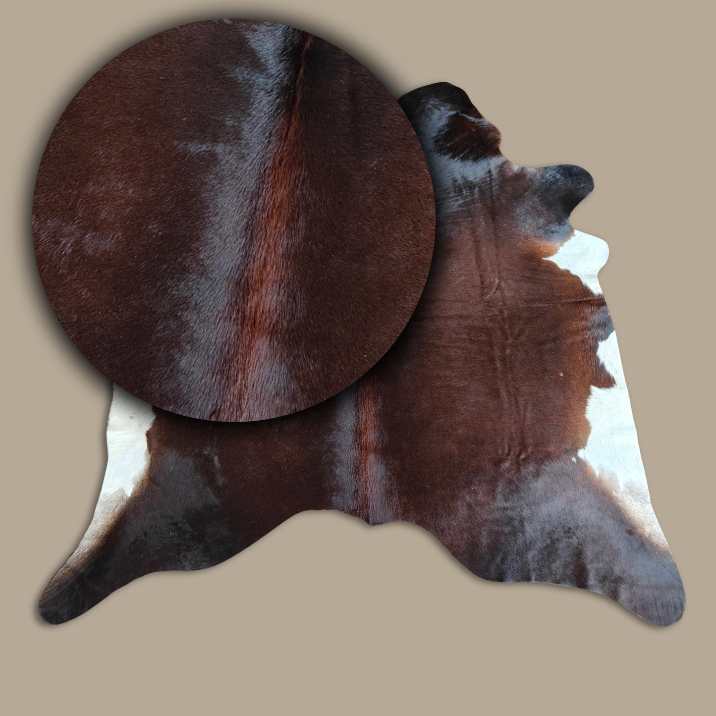 Brown & White AA Grade Cowhide