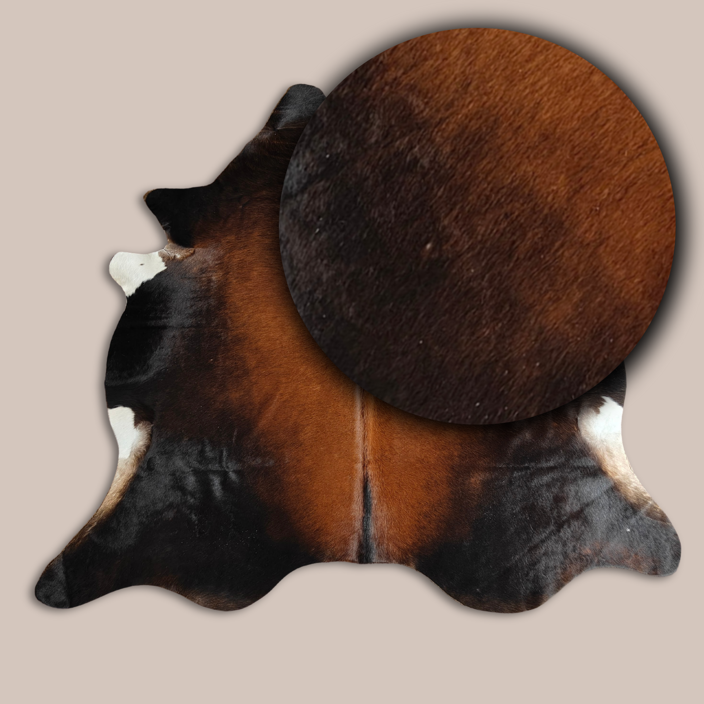 Brown & White AA Grade Cowhide