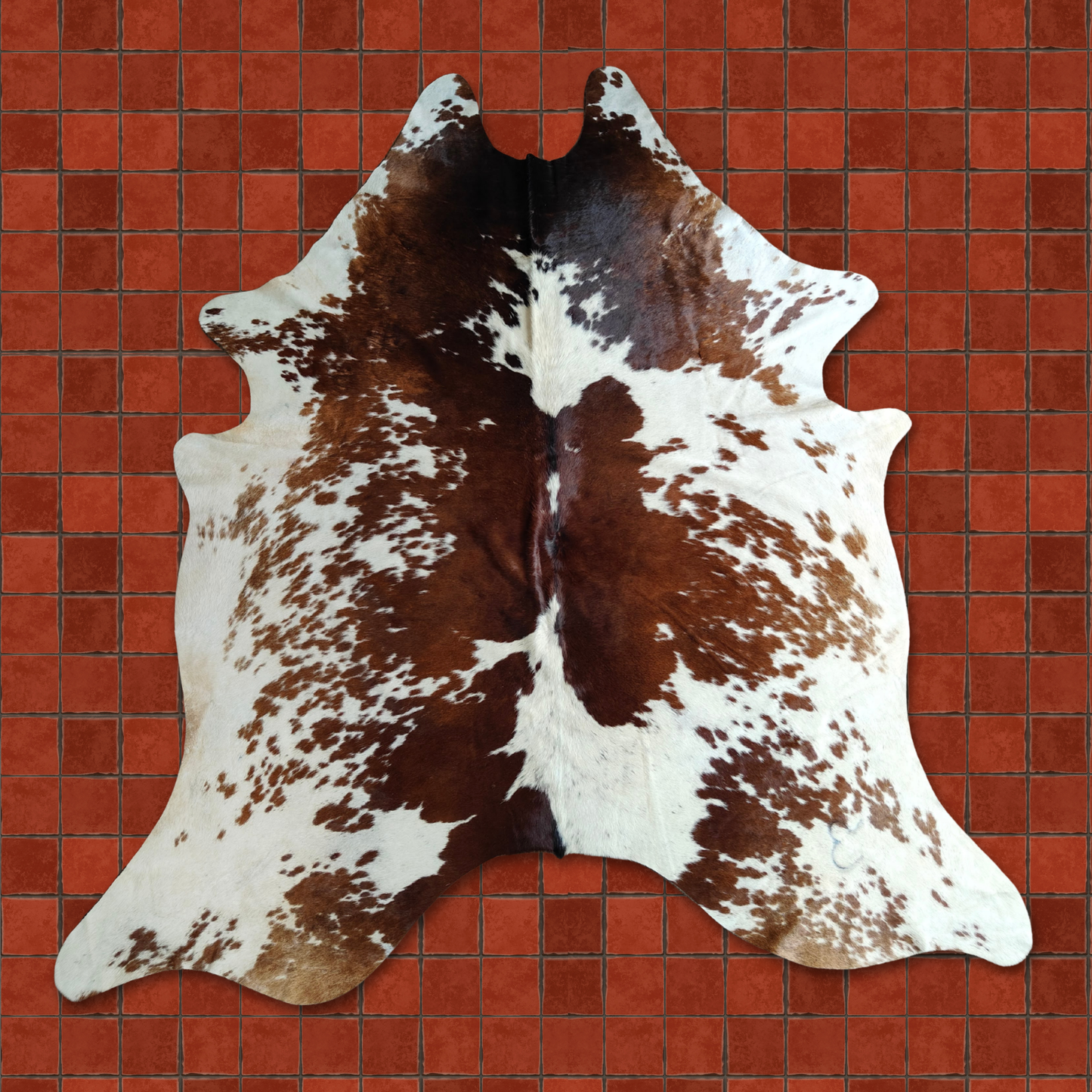 Brown & White Speckled AAS Grade Cowhide