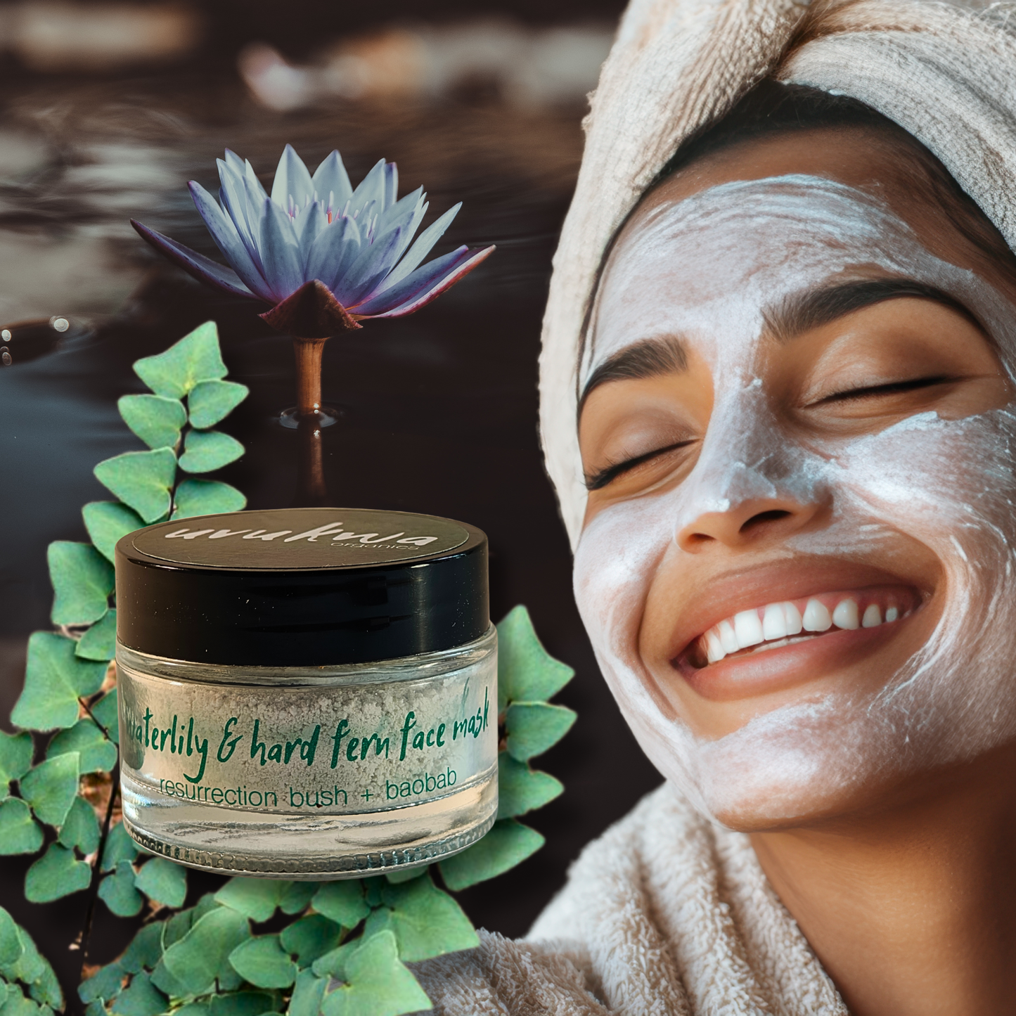 Waterlily & Hard Fern Face Mask 50ml